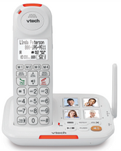 Load image into Gallery viewer, Amplified Cordless Phone with Answering System, Big Buttons, Extra-Loud Ringer & Smart Call Blocker