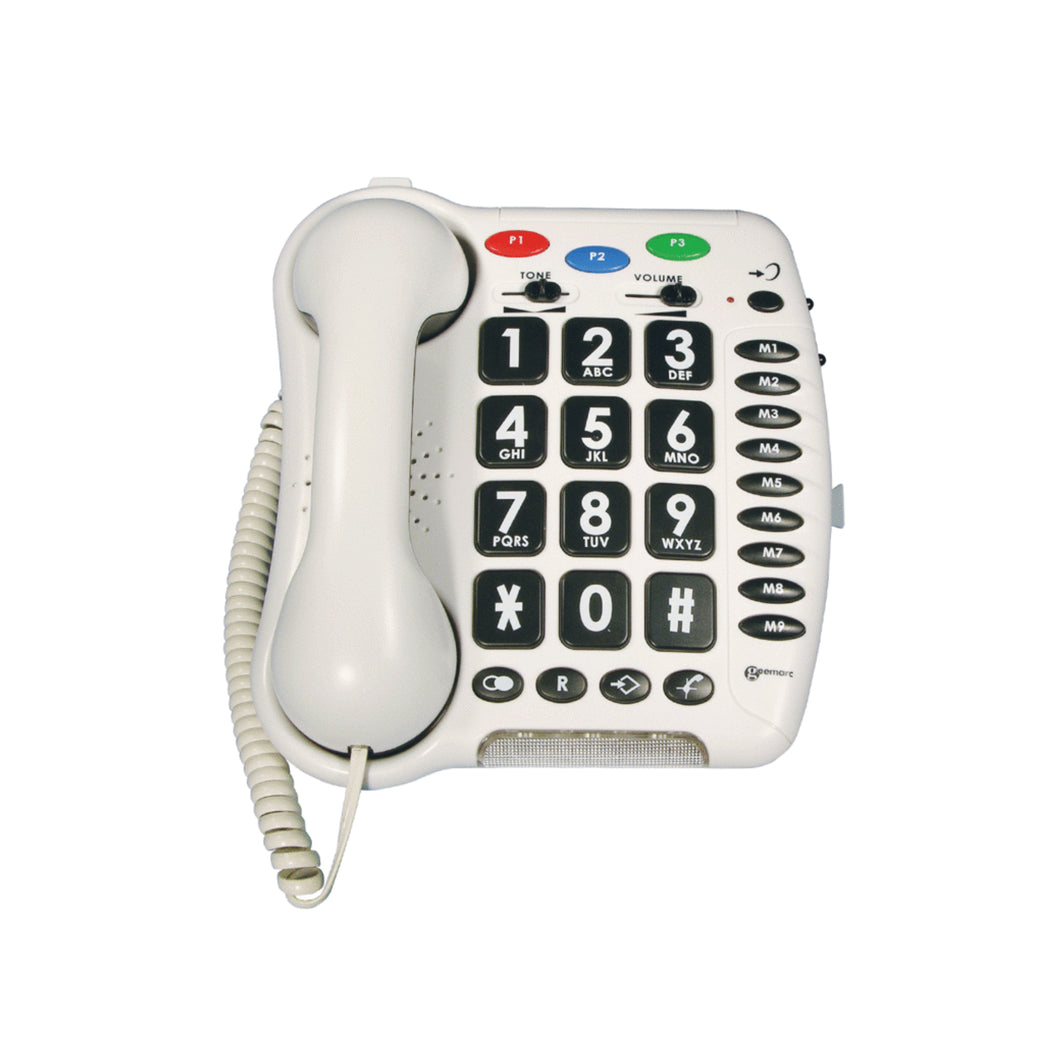 Geemarc Corded Big Button Phone Amplified up to 40dB