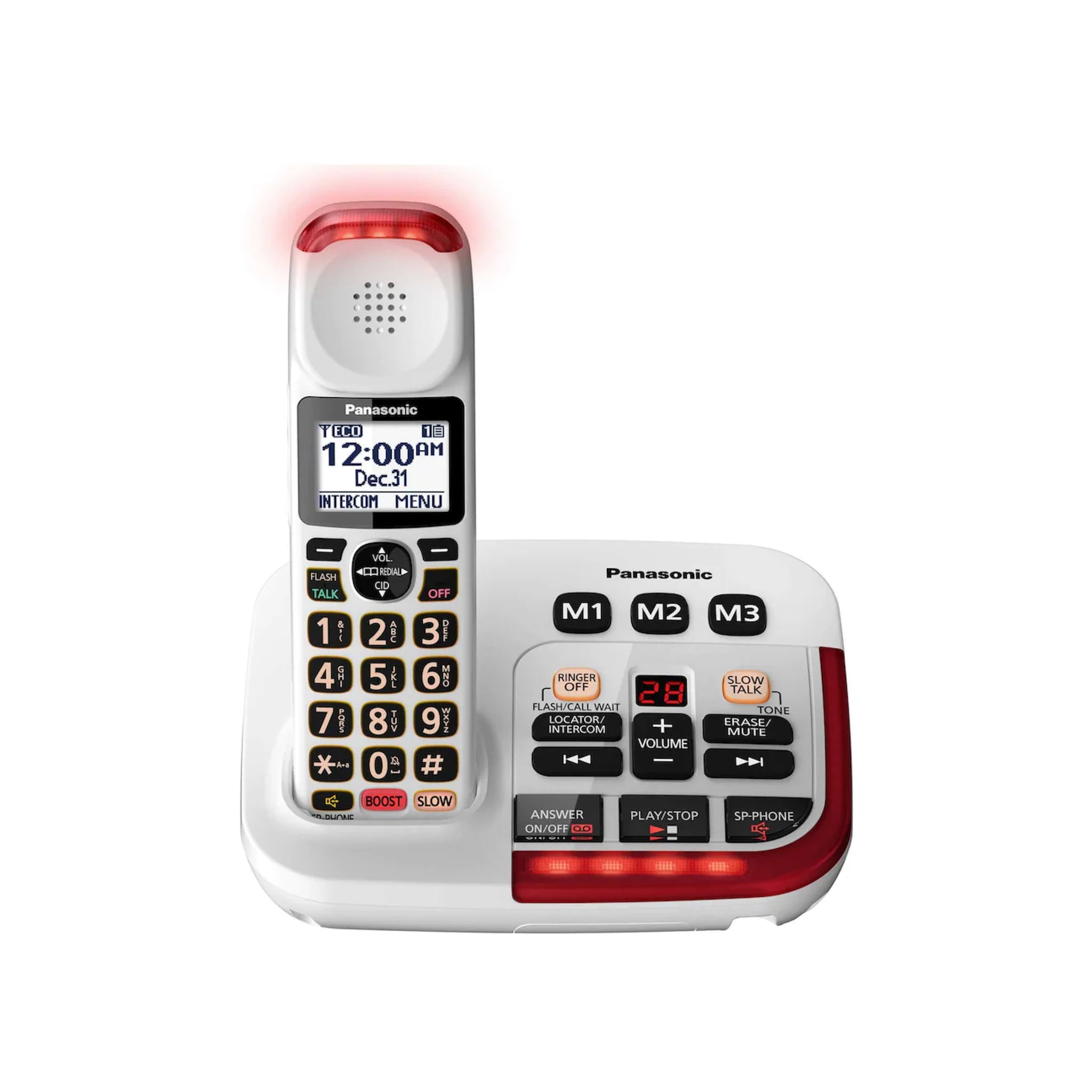 Panasonic Amplified Cordless Phone with Digital Answering Machine (50d CHHA Store