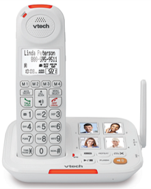 Augmentable Phone Amplified Cordless Phone with Answering System, Big Buttons, Extra-Lou ...